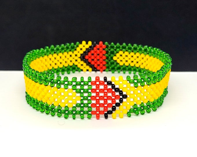 Guyana flag bracelet