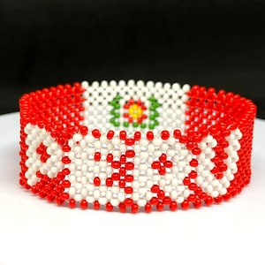 Pulsera bandera de Perú