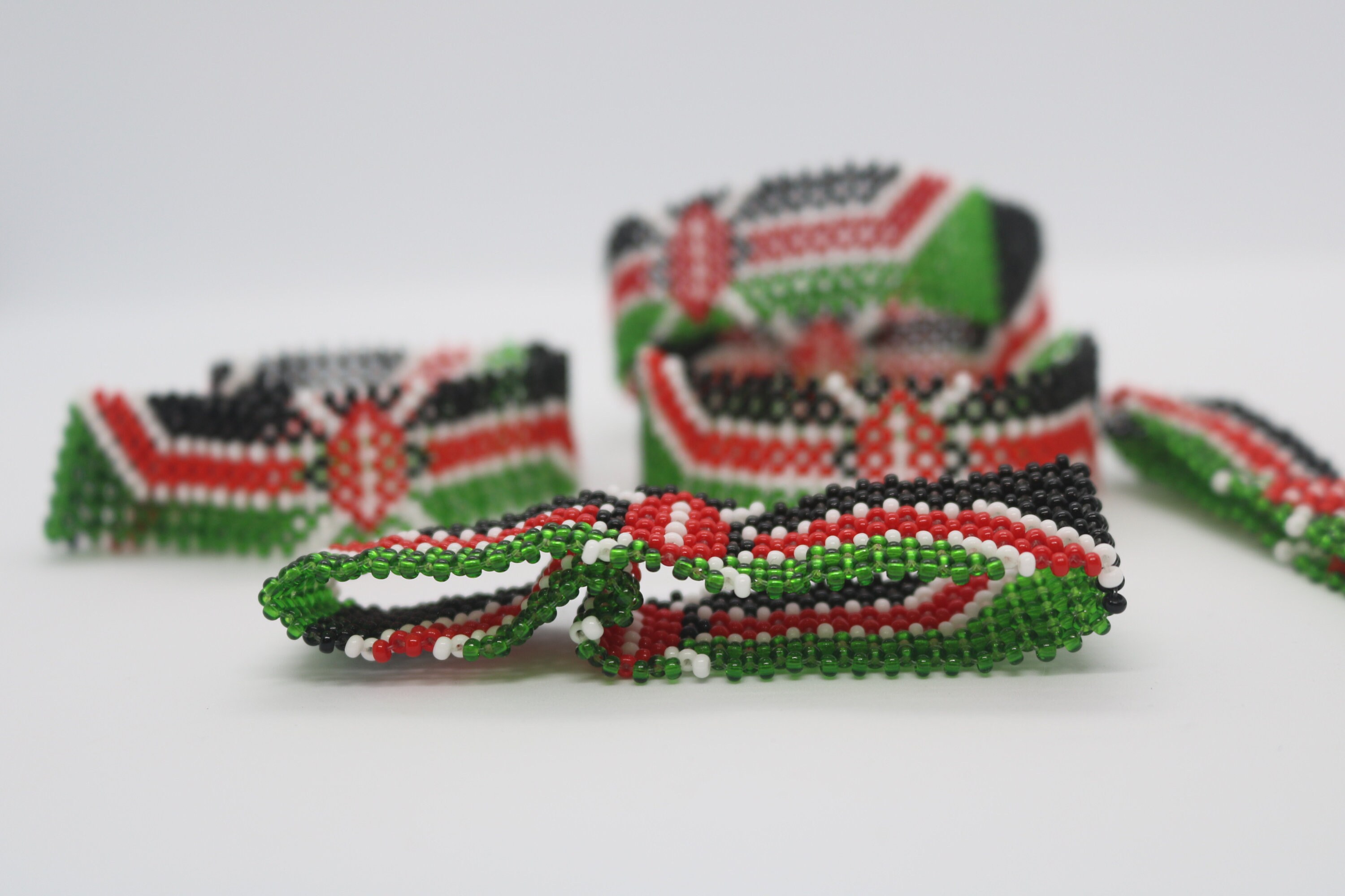 Kenyan Flag bracelets Wholesale beaded bracelets Beaded Etsy