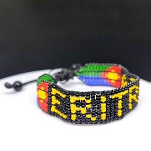 Bracelet réglable drapeau de l'Érythrée, bracelet érythréen, bracelet drapeau de l'Érythrée