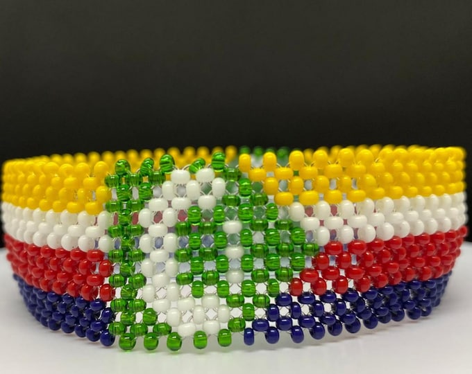 Comoros flag bracelet