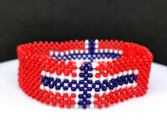 Norway flag bracelet