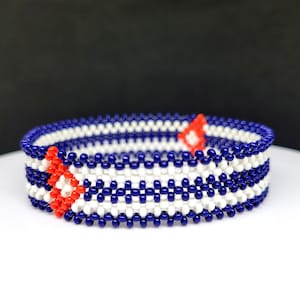 Cuba flag bracelet