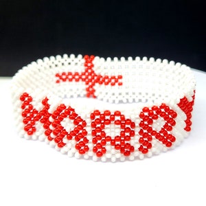England Flagge Armband mit Personalisierung
