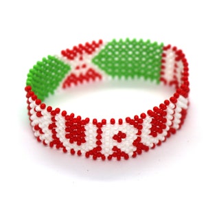 Burundi flag bracelet