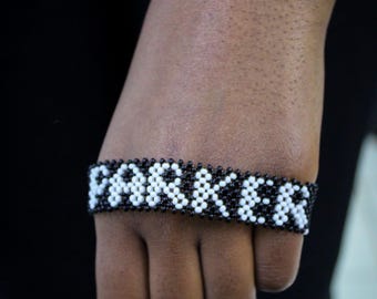 Custom made beaded bracelet