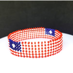 Liberia flag bracelet