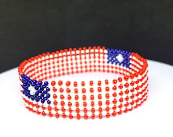 Liberia flag bracelet