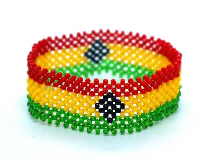 Ghana flag bracelet