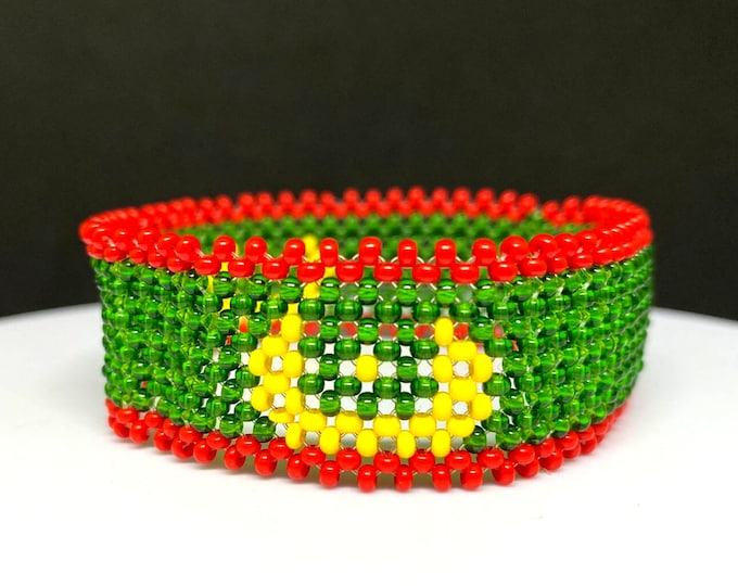 Mauritania flag bracelet
