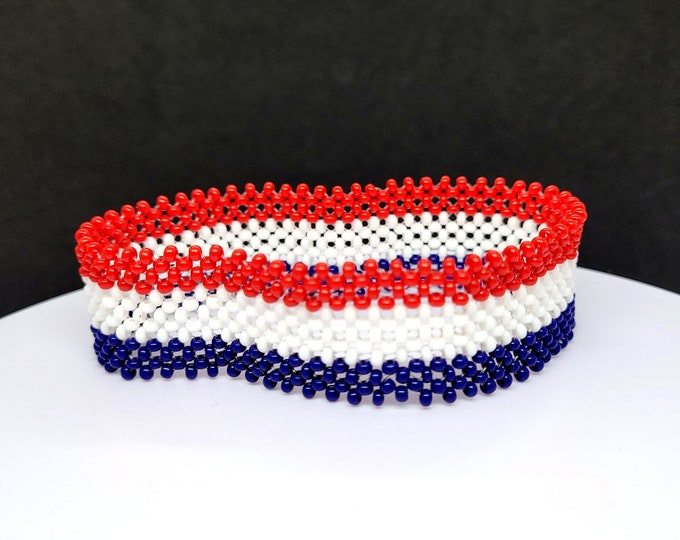 Netherlands flag bracelet