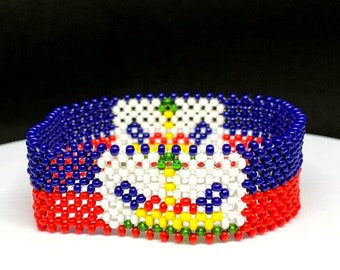 Haiti flag bracelet