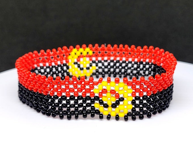 Angola flag bracelet