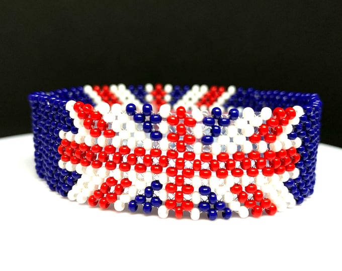 UK flag bracelet