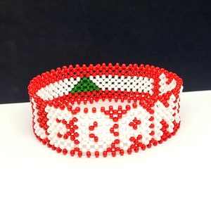 Lebanon flag bracelet
