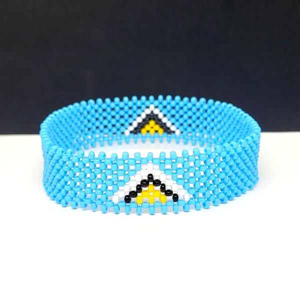 St. Lucia flag bracelet