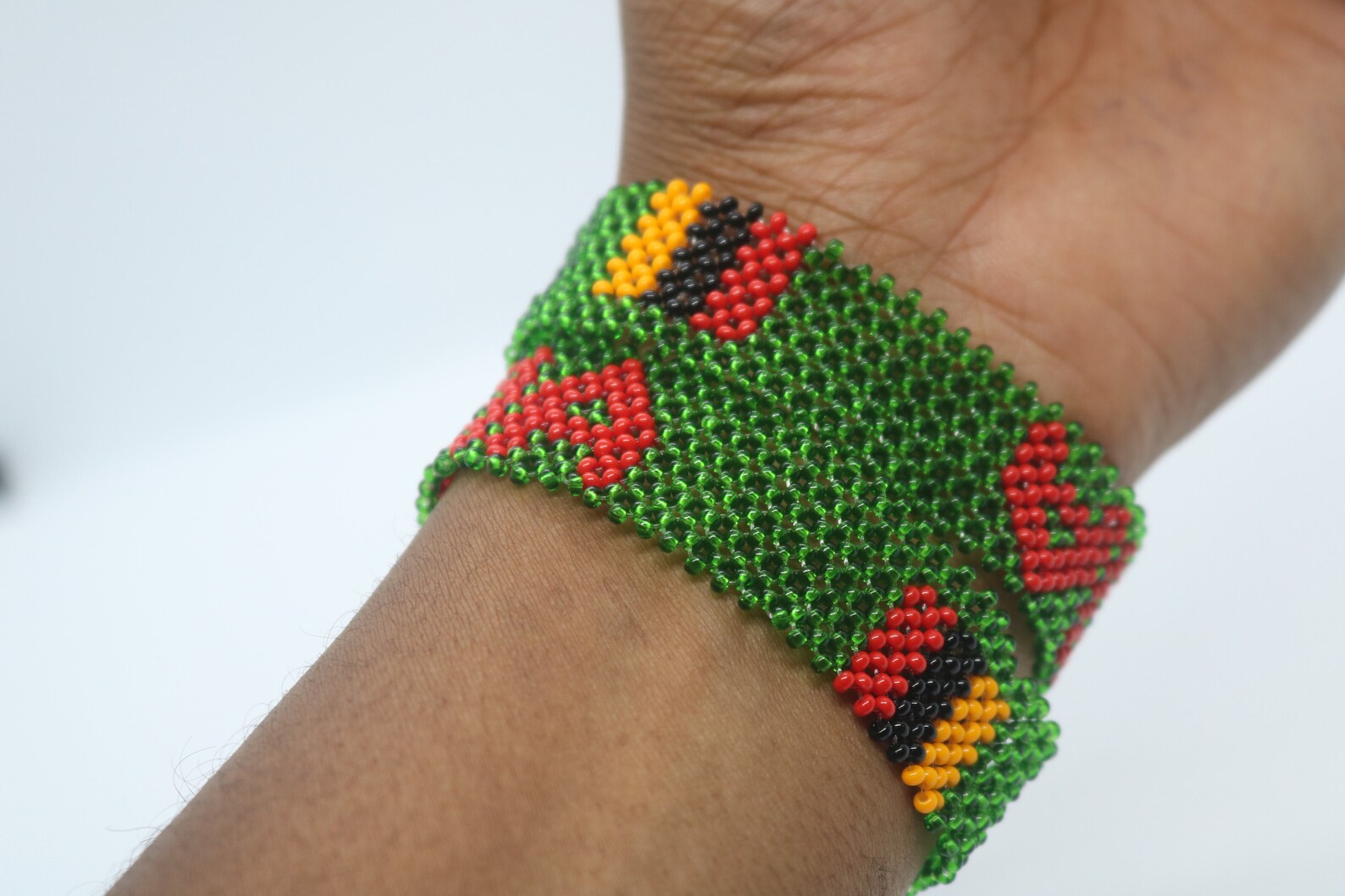 Proudly Zambian flag bracelet Zambia beaded bracelet Proudly Etsy