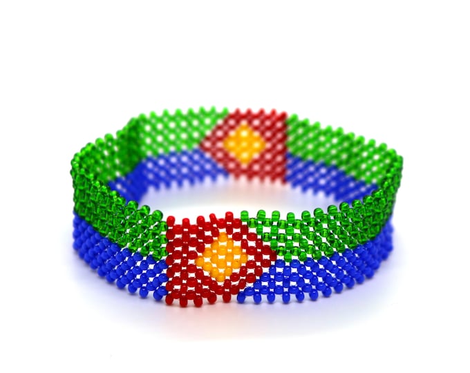 Eritrea flag bracelet