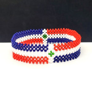 Pulsera con la bandera de República Dominicana