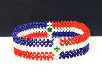 Dominican Republic flag bracelet