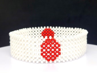 Japan flag bracelet