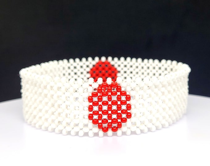 Japan flag bracelet