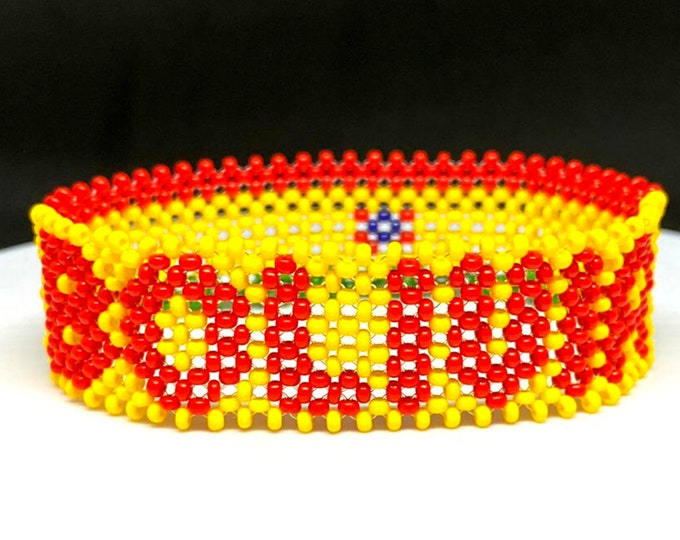 Bolivia flag bracelet