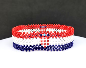 Croatia flag bracelet