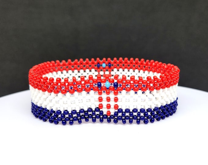 Croatia flag bracelet