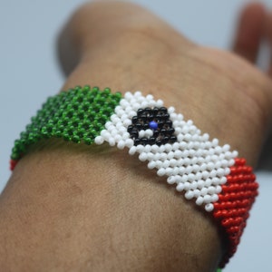 Mexico flag bracelet