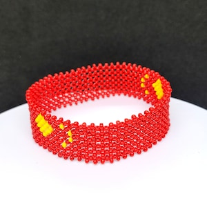 Chinese flag bracelet