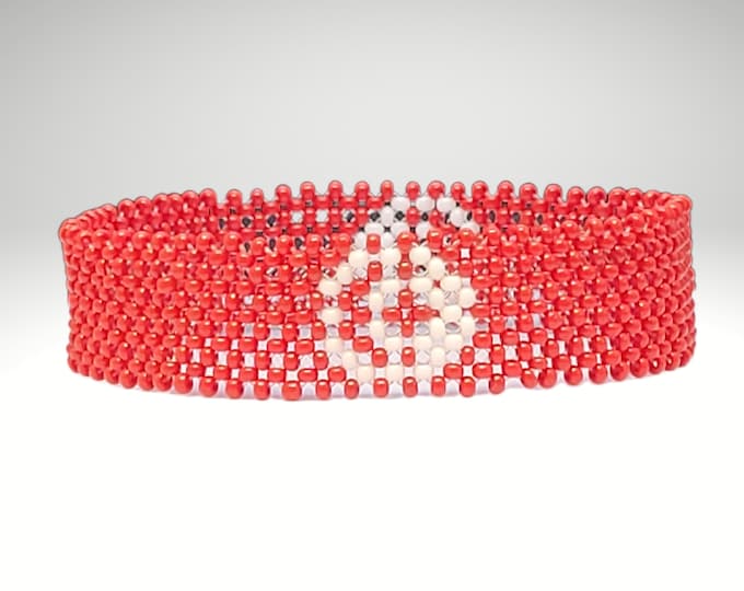 Tunisia flag bracelet