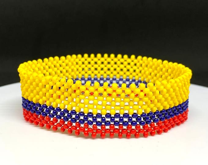 Colombia flag bracelet