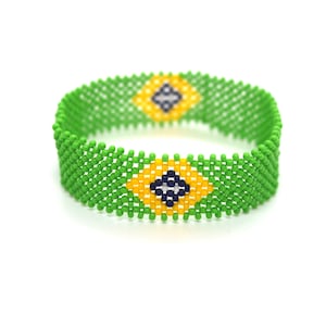Pulsera con la bandera de Brasil