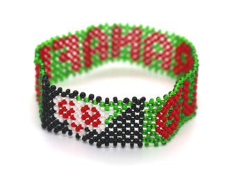 Custom made beaded bracelet, Personalized bracelet, Name bracelet