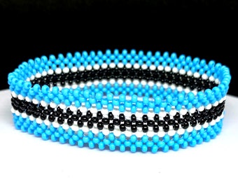 Botswana flag bracelet