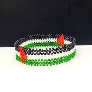Palestine flag bracelet