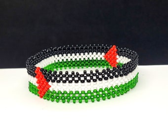 Palestine flag bracelet