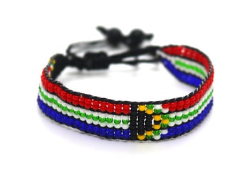South Africa flag adjustable bracelet