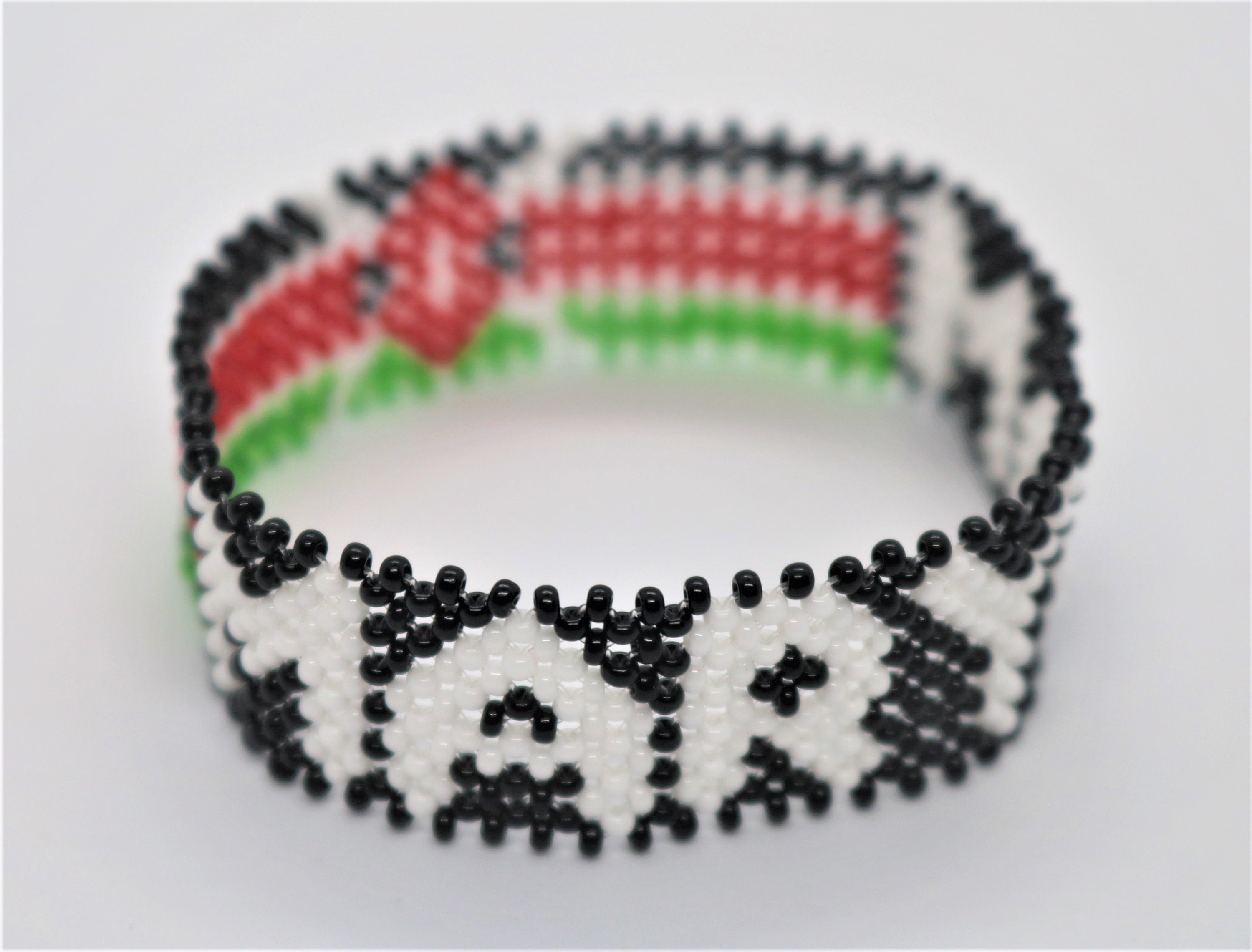 Personalized Kenyan beaded bracelet Kenya flag bracelet Etsy