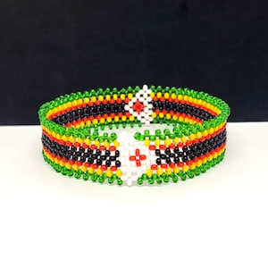 Zimbabwe flag bracelet