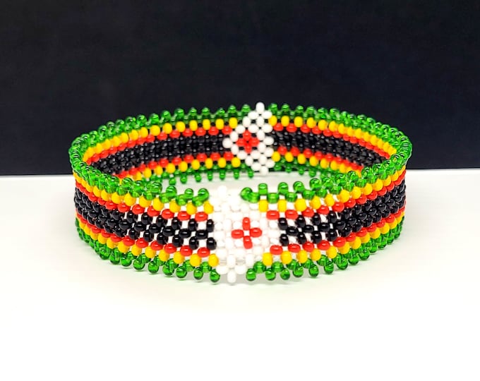 Zimbabwe flag bracelet