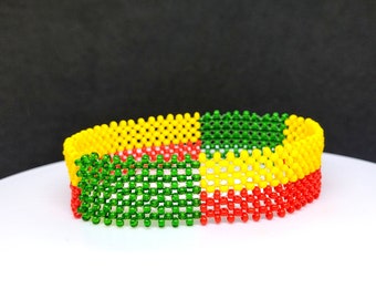 Benin flag bracelet