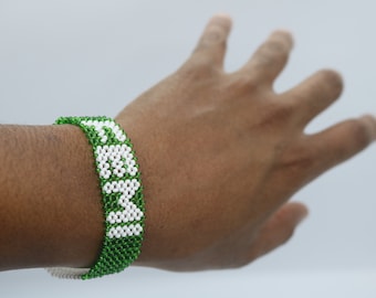 Nigerian flag bracelet