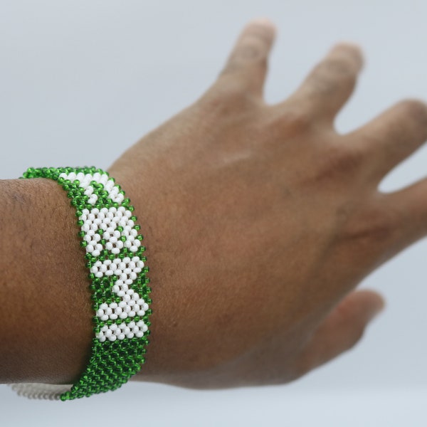 Nigerian flag bracelet