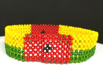 Guinea Bissau flag bracelet