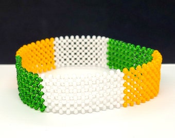 Ireland flag bracelet