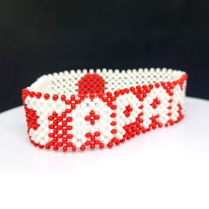 Japan flag bracelet