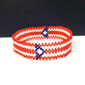 Puerto Rico flag bracelet