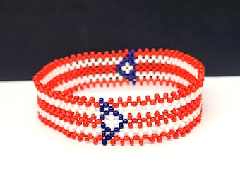 Puerto Rico flag bracelet